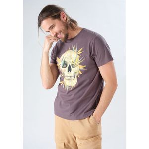 DEELUXE Schedel en gekruiste beenderen T-shirtDANDELION Medium Grey