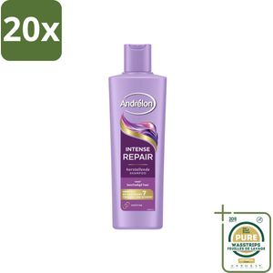 20 x Andrélon – Shampoo – Intense Repair – 250 ml - Grootverpakking - Haarschade - Haarherstel - Keratine - Beschadigd Haar - Haarstructuur