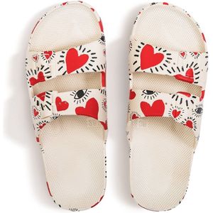Freedom Moses - I Luv Multi - Slippers - Kleurvol - Waterdicht - Unisex