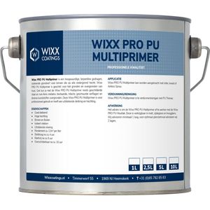 Wixx PRO PU Multiprimer - 1L - RAL 9003 | Signaalwit