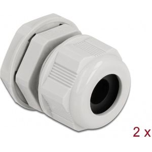 Delock - Kabeldoorvoer - Grijs - Kunststof - IP68 Waterdicht