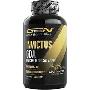 GEN Invictus GDA - Glucose Disposal Agent - Berberine HCL, Cinnulin PF®, Gymnema & Alpha-Liponzuur - Ondersteunt Glucosestofwisseling & Insulinegevoeligheid - 120 Vegan Capsules