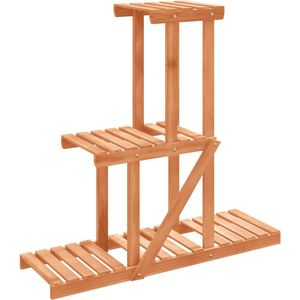 vidaXL Plantenstandaard 81x25x75,5 cm massief vurenhout