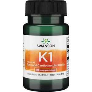 Vitaminen - Vitamin K1 - 100 Tablets Swanson