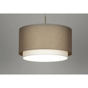 Lumidora Hanglamp 30140 - BERLIN - E27 - Taupe - Textiel - ⌀ 47 cm
