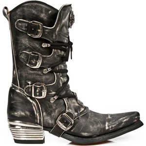 New Rock - M.7993-S3 Laarzen - 47 Shoes - Zwart/Grijs