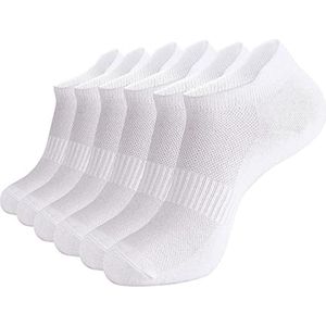 BOTC Enkelsokken 6 Paar - Dames & Heren - Maat 38-42 - Ankle Socks - Wit