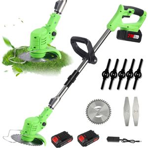 Boleen - Elektrische Grasmaaier - Grastrimmers met Accu - Grastrimmers - Bosmaaier - Auto Release - Groen