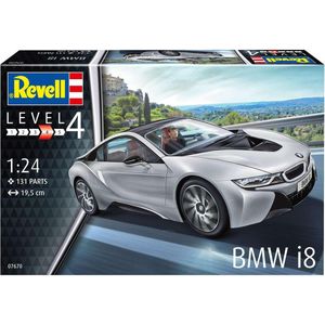 1:24 Revell 07670 BMW i8 Plastic Modelbouwpakket