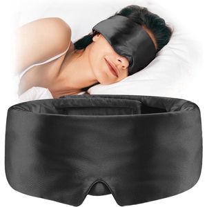 Zacht Slaapmasker - Ademend en Verstelbaar - Zwart