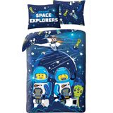 Lego - City Dekbedovertrek - Polyester - Eenpersoons - 140 x 200 cm + 70 x 90 cm