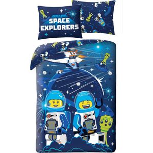 Lego - City Dekbedovertrek - Polyester - Eenpersoons - 140 x 200 cm + 70 x 90 cm