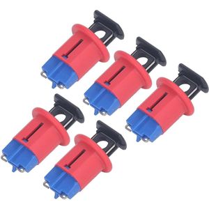 Allecto plus - Mini Stroomonderbreker Vergrendelingsapparaat 5 Stuks, Nylon Behuizing, Geschikt voor Ellebooggatafstand met 7,5 mm of Minder
