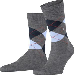 Burlington Manchester one-size organisch katoen sokken heren grijs - Matt 46-50