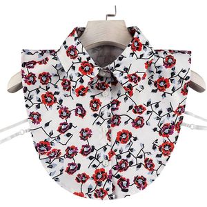 Lapel Lace Chiffon Openwork Elegant Detachable Shirts - Necklaces Blouse voor Vrouwen - Meisjes