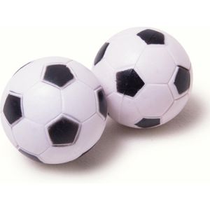 Heemskerk Profiel Tafelvoetbalballen met Voetbal Design - Zwart/Wit - Per 12 Stuks