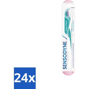 24 x Sensodyne - Tandenborstel - Deep Clean Extra Soft - Extra Zachte Borstel - 1 tandenborstel - Tandborstel - Gevoelige Tanden - Gevoelig Tandvlees - Tandplak Verwijderen - Zachte Borstel