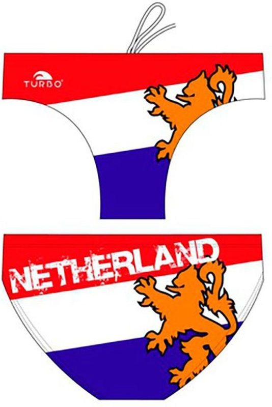 Turbo - Netherlands Waterpolo Swimming Brief - Veelkleurig - 4XL - Man