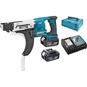 Makita DFR550RMJ - Accu-Magazinschroever - Blauw/Zwart - 18 V, 4,0 Ah