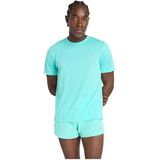 New Balance Athletics T-shirt Met Korte Mouwen Blauw S Man