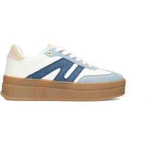 Posh Sneaker jeans wit Dames (Maat - 38, Kleur - Blauw)