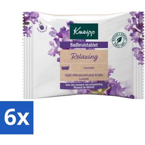 6 x Kneipp - Badbruistablet - Lavendel - Badbruistablet - Lavendel - Ontspanning - Rust - Stressvermindering