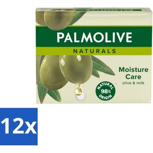 Palmolive Tabletzeep Naturals Olijf & Melk 4x 90 gr - Voordeelverpakking - 12 stuks