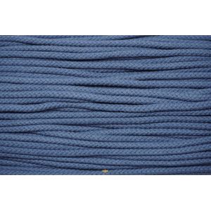 koord grijs blauw - 4 mm - jassenkoord - kledingkoord voor capuchon/jas/parka - 2 m hobbykoord - jeansblauw