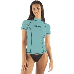 Seacsub T-sun Rashguard Met Korte Mouwen Voor Dames Blauw XL Vrouw