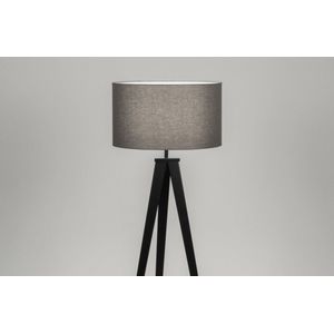 Lumidora Vloerlamp 30883 - ANTIQUA - E27 - Zwart - Grijs - Metaal - ⌀ 51 cm
