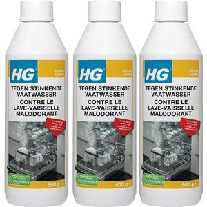 HG tegen stinkende vaatwasser - 3 stuks + gratis KD spons