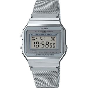 Casio Vintage A700WEM-7AEF Unisex Horloge 33 mm - Zilverkleurig