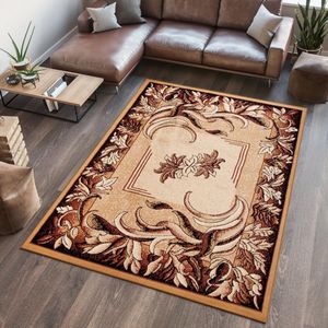 Tapiso Atlas PP Vloerkleed Beige Gebloemd Woonkamer Tapijt Maat- 300x400