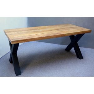 Eettafel mangohout X poot 180x90