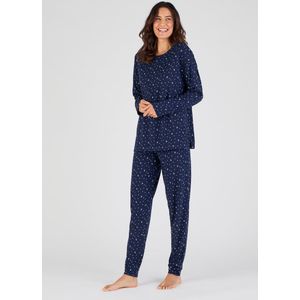 Damart - Pyjama van Thermolactyl jerseytricot. - Dames - Blauw - 38-40 (S)