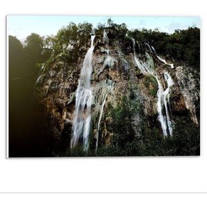 Forex - Onder aan de Watervallen - 40x30cm Foto op Forex