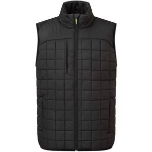 Portwest PW3 Square Baffle Bodywarmer - Zwart - Waterbestendig - Lichtgewicht