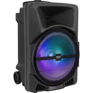 Pyle Party speakerBluetooth, Draagbare Luidspreker met Wielen, 800W, DJ Stereo Speaker, met MP3 AUX 3,5 mm Ingang- Knipperende Partylamp, FM Radio