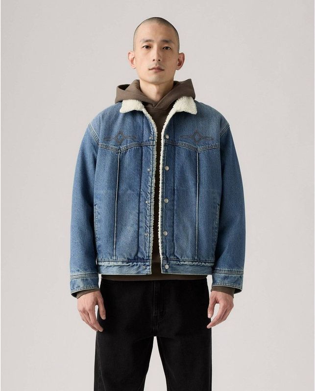 Levi's - Western Sherpa Trucker - Jacks - Blauw