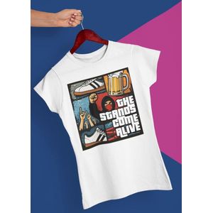 The Stands Come Alive – Witte T-Shirt voor Fans & Supporters - Maat M