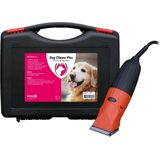 Excellent Dog Clipper Plus - Kabellengte 3 meter - Incl. 2 scheerkoppen en 4 opzetkammen - Professionele hondentondeuse - Constante koeling - Scheermachineolie bijgeleverd - 35 Watt - Zwart/Oranje