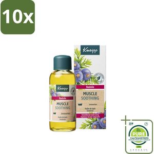 10 x Kneipp - Badolie - Muscle Soothing - Jeneverbes - Verkwikkend voor spieren - 100 ml - Grootverpakking - Badproducten - Spierverlichting - Aromatherapie - Ontspanning - Wellness