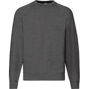 Fruit of the Loom - Classic Raglan Sweater - Donkergrijs - XL