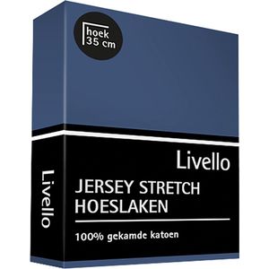 Livello (topper) Hoeslaken Jersey Denim 140x200