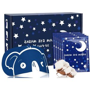 Verwarmend oogmasker - 20 stuks, vermoeidheid van de ogen, donkere kringen, warm slaapmasker, zelfverwarmend, compressenpads, ontspanning