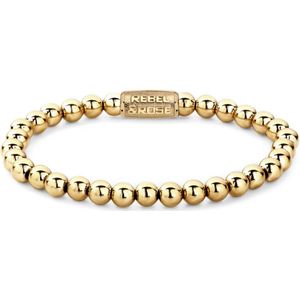 Rebel & and Rose - Armband - Yellow Gold Only - 6mm Armband - RR-60046-G Unisex