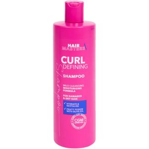 Hairmasters Krulverstevigende Shampoo - Curl Defining Shampoo | 1x 400 ml - Rode Vruchten & Olijfolie | Curly Girl Proof