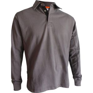 Herock Troja Polo lange mouwen - Grijs - Maat L - Essentials
