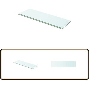 Transparante glazen schappen set - 60x15 cm Glazen Schap - Wandplank - Vitrinekast - Displayrek - Woonaccessoires