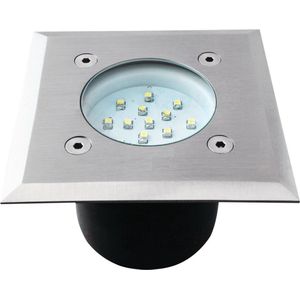 LED grondspot - 0,7W - 65mm - Koud wit - Inbouw - Vierkant